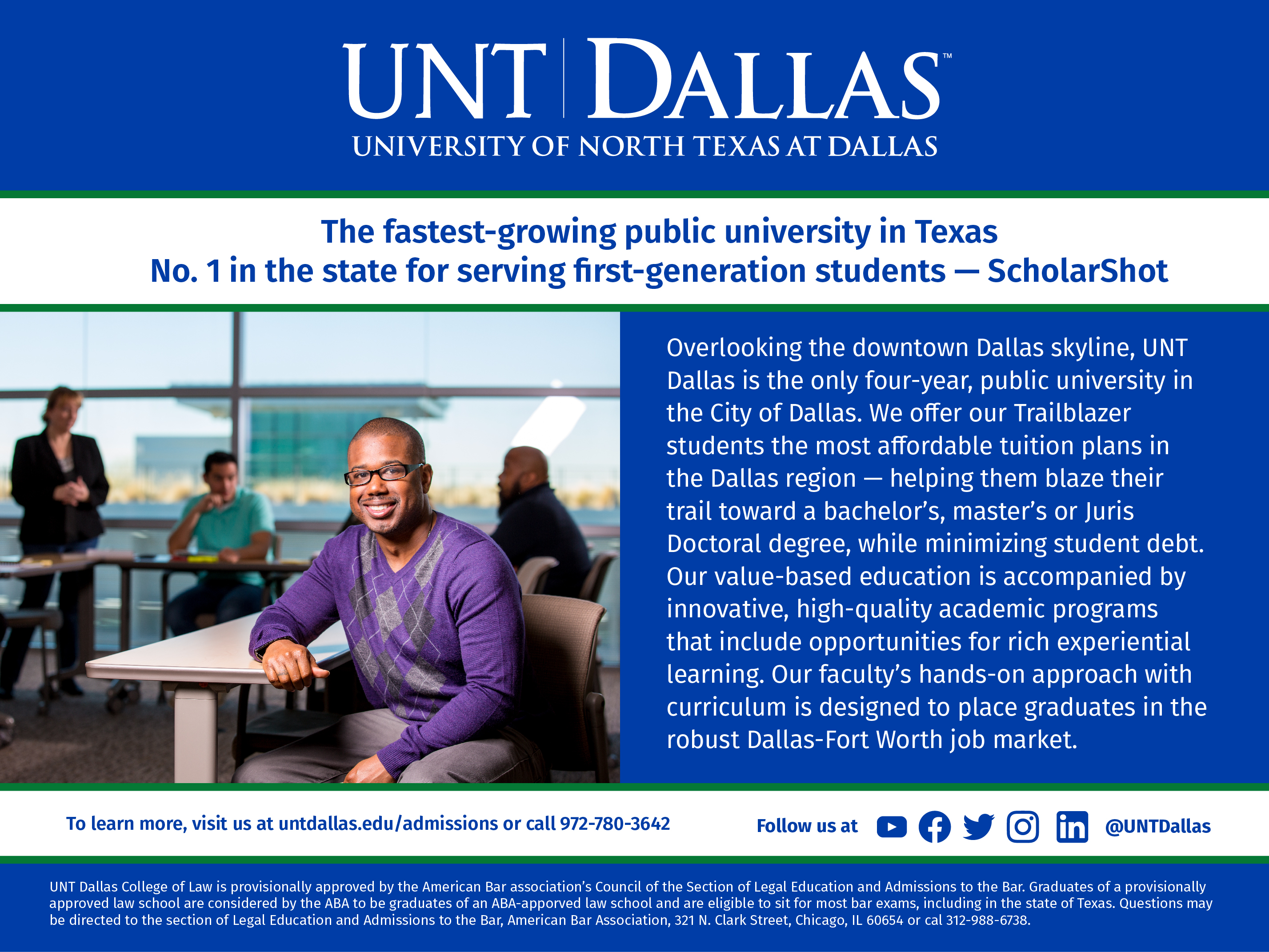 UNT dallas campus college dallas texas